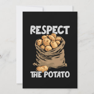 Reserve A Data Respeite As Batatas De Batata Engraçada