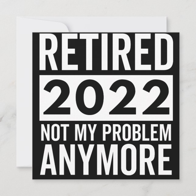 Reserve A Data Retired 2022 Not My Problem Anymore (Frente)