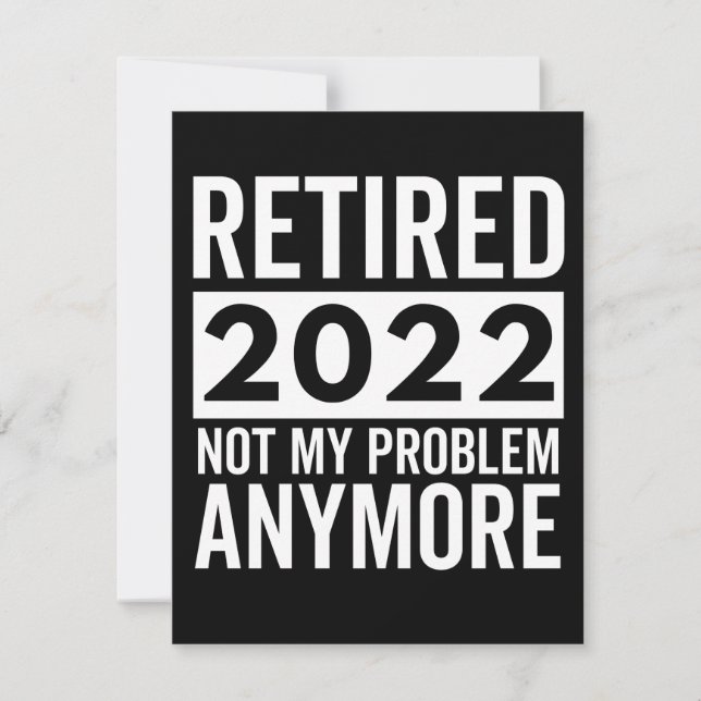 Reserve A Data Retired 2022 Not My Problem Anymore (Frente)