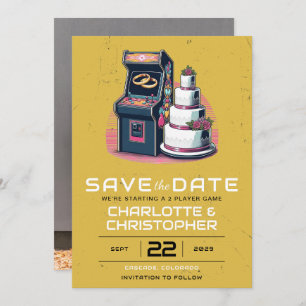 Reserve A Data Retro Arcade Wedding