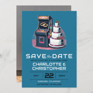 Reserve A Data Retro Arcade Wedding