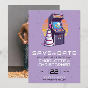 Reserve A Data Retro Arcade Wedding