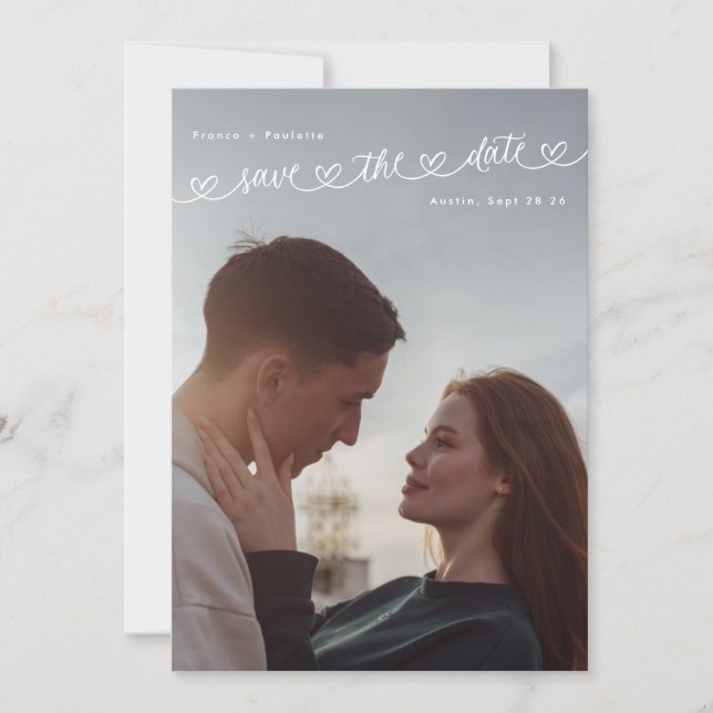 Reserve A Data Retro College Sweethearts Photo Wedding (Frente)