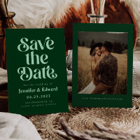 Retro Emerald Green Wedding