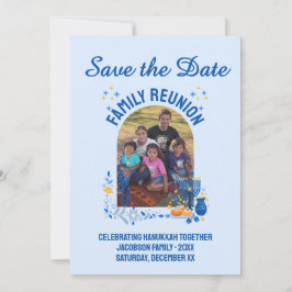 Reserve A Data REUNIÃO Personalizável DA FAMÍLIA HANUKKAH