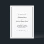 Reserve A Data Rhianna Traditional Wedding<br><div class="desc">O casamento estilo tradicional salva a data com um design simples e mínimo com seus nomes em um roteiro elegante e os detalhes do evento em uma fonte serif clássica.</div>