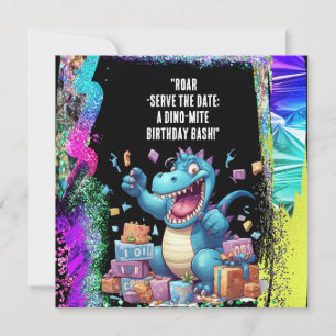 Reserve A Data "Roar Serve a Data: Uma Bacia de Aniversário Dino-