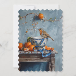 Reserve A Data Robin - Tamanho do convite: 12,7 cm x 17,8 cm