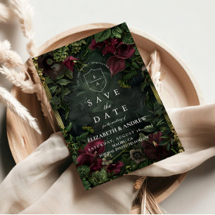 Reserve A Data Romance de Casamento do Jardim Gótico