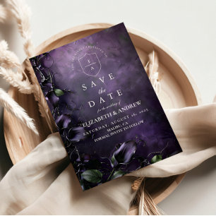 Reserve A Data Romance Gótico Violeta Escuro