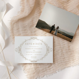 Reserve A Data Romantic Baroque Ornate Frame Photo