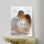 Reserve A Data Romântico Filme Poster 2 Cita Foto Casamento<br><div class="desc">Surpreenda seus entes queridos com este cartão na moda,  romântico,  estilo poster de filme "Salvar a Data",  com sua foto personalizada e detalhes. Personalize-o com facilidade utilizando as opções "personalizar" e "editar usando a ferramenta design".</div>