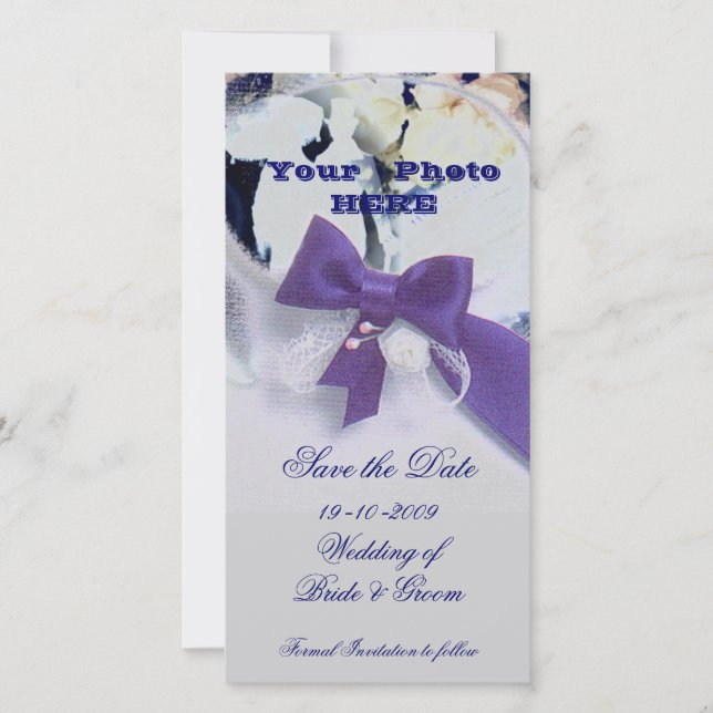 Reserve A Data Romântico Guardar a Data (Frente)