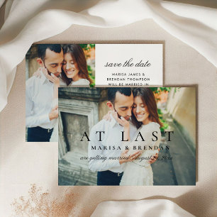 Reserve A Data Romântico Por Fim Foto Preto Branco Casamento