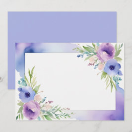 Reserve A Data Rosa Azul Roxo Personalizado em Branco
