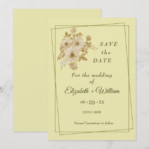 Reserve A Data Rosa - Casamento Amarelo Celestial