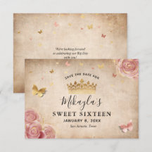 Rosa Corado Aquarela Dourado Rosa Elegante Salvar 