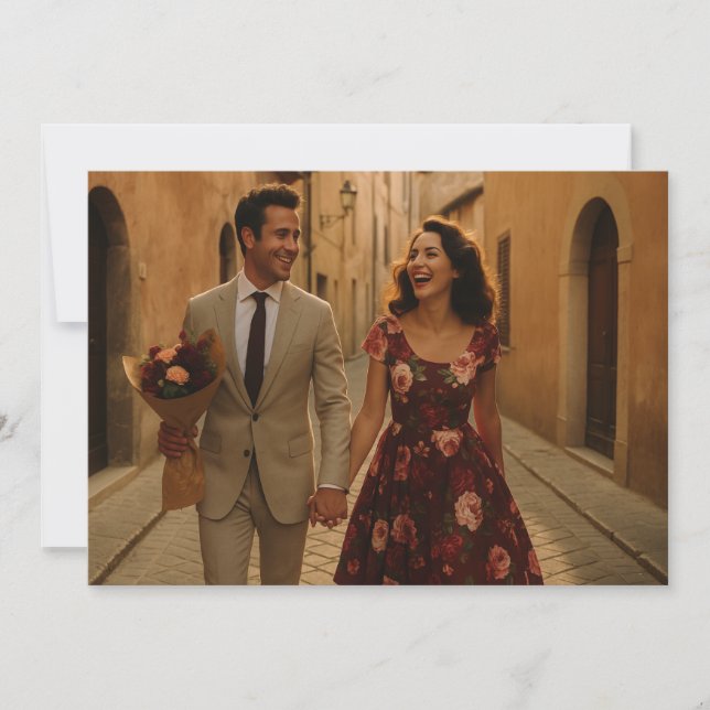 Reserve A Data Rosa de Borgonha e Blush (Frente)