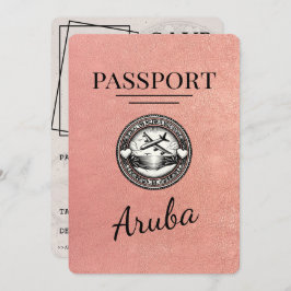 Reserve A Data Rosa Dourado Aruba Passport Salvar Data
