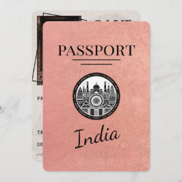 Reserve A Data Rosa Dourado India Passport Salvar Data