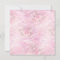 Rosa Floral Sonhador Pérolas Laços Brilho Pastel