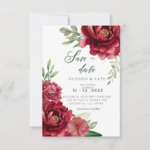 Rosa vermelha Salvar a Data