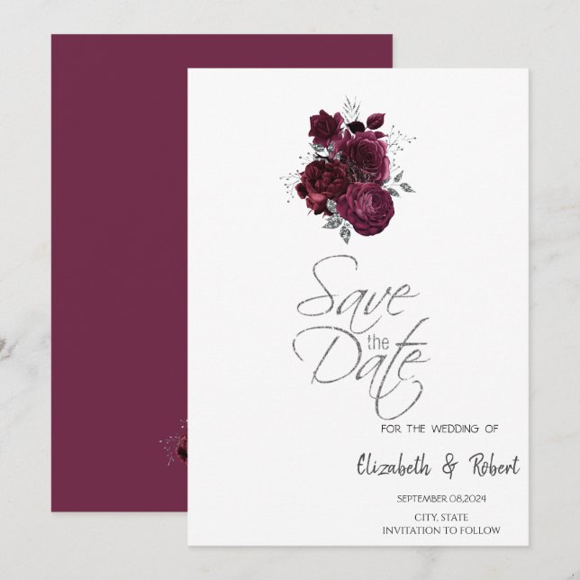 Reserve A Data Rosas Burgundy Salve A Data (Frente/Verso)