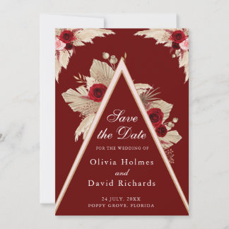 Reserve A Data Rosas de Borgonha e Grass de Pampas Salvem o Cartã