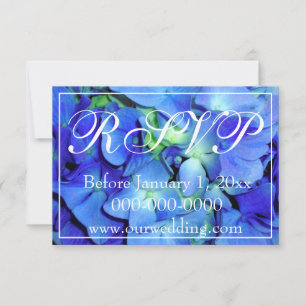 Reserve A Data Rosas florais azuis Elegantes hydrangeas azuis RSV