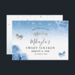 Reserve A Data Rosas Prateadas e Bahamas Blue Elegantes<br><div class="desc">Procurando ideias elegantes de "save the date" que possam ser personalizadas para um tema de festa prateado e azul Bahamas? Crie sua própria papelaria temática de princesa com esses convites "save the date" em modelos DIY. A arte botânica de Raphaela Wilson destaca rosas em aquarela acentuadas em prata metálica falsa,...</div>