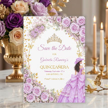 Rosas Roxas Lilás Borboleta Dourada Quinceañera