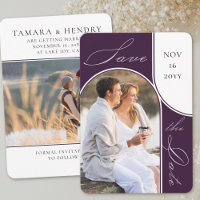 Roxo de Caligrafia Elegante de Arco Moderno