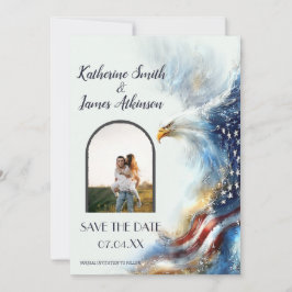 Reserve A Data RSVP Bald Eagle Patriotic USA Semiquincentennial