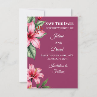 Reserve A Data Rubor Floral Vermelho