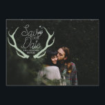 Reserve A Data Rustic Antler Salve a Data<br><div class="desc">Por Designs Redefinidos</div>