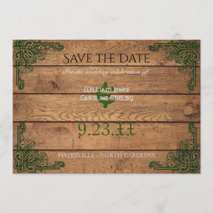 Reserve A Data Rustic Celtic Claddagh Salva a Data