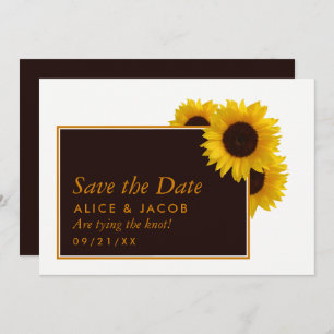 Reserve A Data Rustic Country Sunflower - Casamento