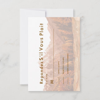 Reserve A Data rustic elegant rsvp elegant weeding invite