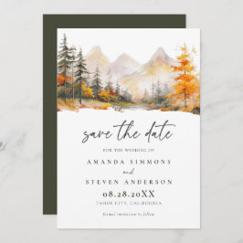 Reserve A Data Rustic Fall Mountain Pine Forest Wedding