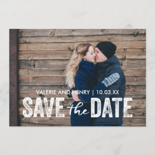 Reserve A Data Rustic Save The Date Cheio Bleed Photo