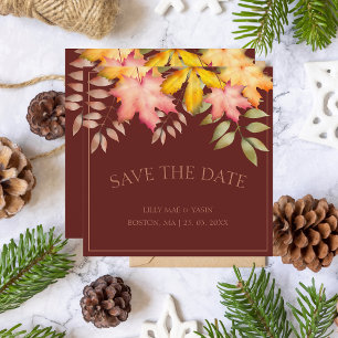 Reserve A Data Rustic Terracotta Autumn Fall Deixa Casamento