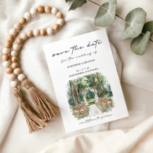 Rustic Vintage Natural Save the Date