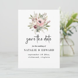 Reserve A Data rustic watercolor floral bouquet