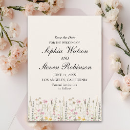 Reserve A Data Rustic Wildflower Wedding in Beige Tones