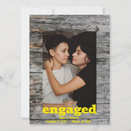 Reserve A Data Rustic Wood Save the Dates - Foto de Engajamento