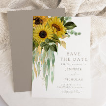 Rústicos Sunflower Floral