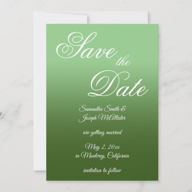 Reserve A Data Sage e Floresta Verde Ombre Script Elaborado (Frente)
