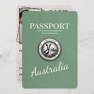 Reserve A Data Sage Green Austrália Passaporte Salvar Data