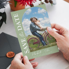 Reserve A Data Sage Green Elegant Foto Casamento Salve A Data