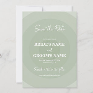 Reserve A Data Sage Green Modern Monogramas Wedding